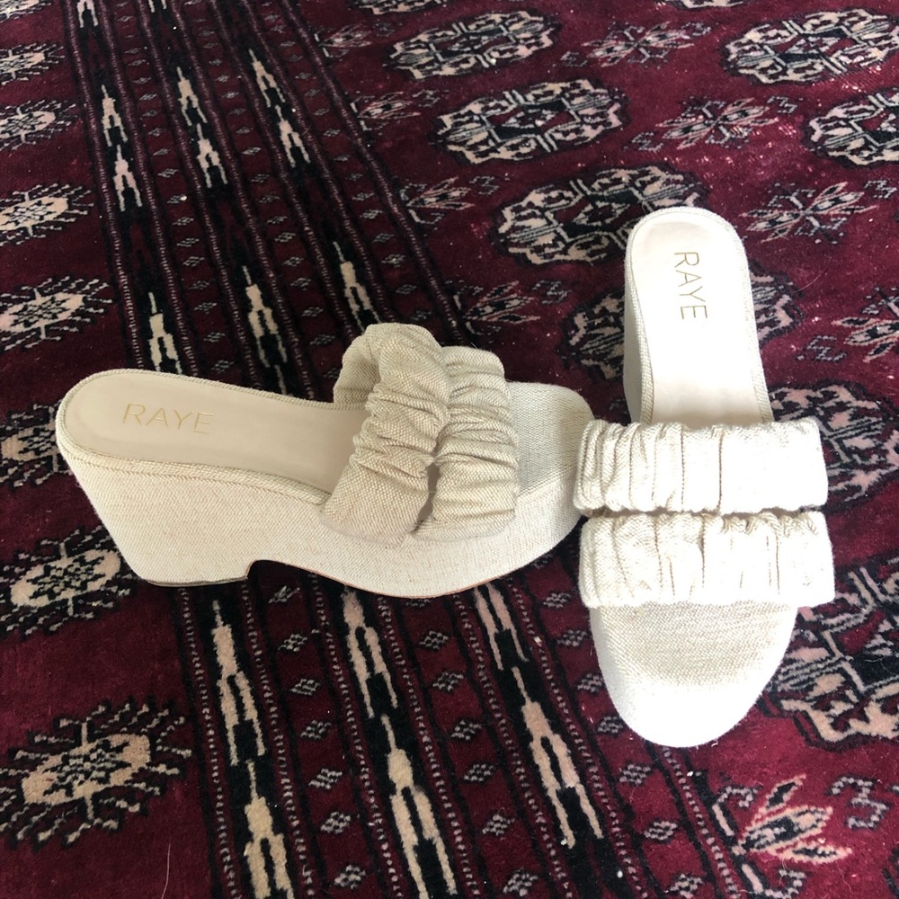 Tan Raye Platform Sandals 6.5